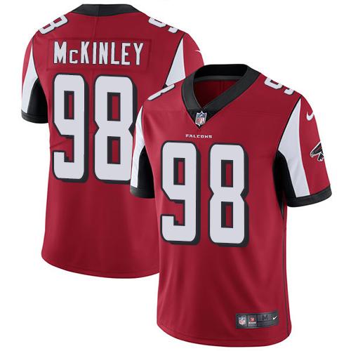 Nike Falcons #98 Takkarist McKinley Red Team Color Youth Stitched NFL Vapor Untouchable Limited Jersey